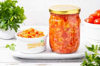 Салат с рисом на зиму