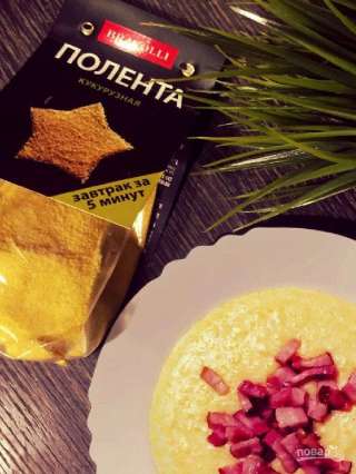 Полента "Bravolli" с беконом