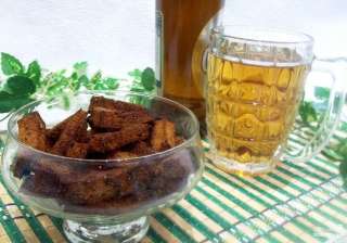 Гренки с чесноком к пиву