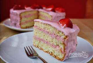 Тортик с клубникой