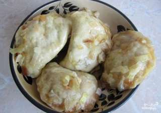 Вареники с капустой на пару