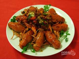 Раки на сковороде