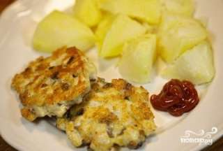 Куриные котлеты с грибами