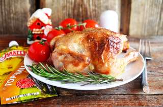 Запеченный цыпленок в горчичном маринаде