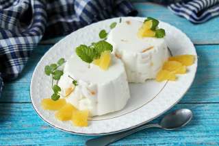 Бланманже с ананасом