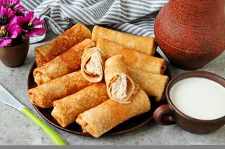 Блинчики с куриной грудкой