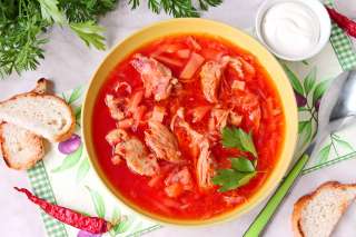 Борщ со свеклой