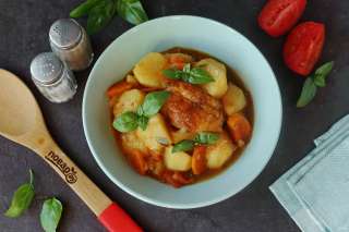 Жаркое с курицей в казане