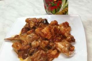 Лучший рецепт курочки с овощами в сладкой заливке и кетчупом