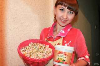 Лучший рецепт салата "Оливье" с майонезом