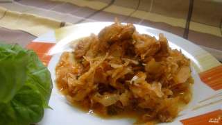 Капуста с куриной грудкой