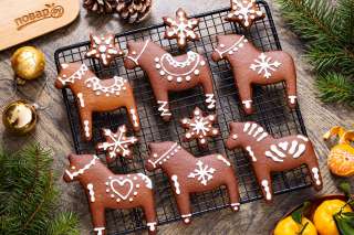 Имбирные пряники на Новый год Лошади