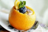 Апельсиново-голубичное суфле