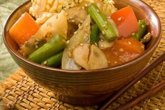 Жареные овощи с рисом