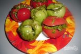 Малосольные помидоры по-армянски с чесноком