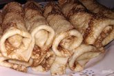 Блины с мясным говяжьим фаршем