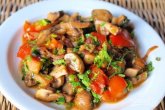 Теплый салат с грибами (уникальный рецепт)