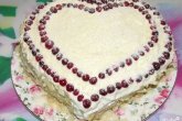 Торт "Влюбленное сердце"