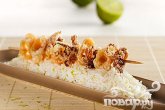 Хрустящие кальмары с рисом