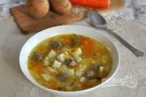 Русский суп с фрикадельками