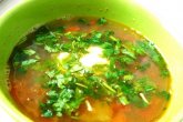 Вегетарианский суп с фасолью