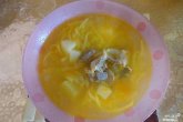 Суп из куриных потрохов с грибами
