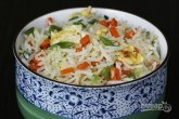 Рис с жареными овощами и яйцом