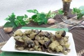 Жареные грибы с баклажанами
