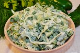 Зеленый овощной салат