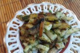 Жареная картошка с сушеными грибами