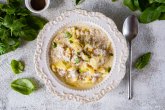 Картошка с фаршем в горшочках