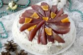 Десерт Анна Павлова с пряными грушами