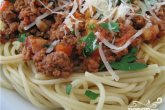Запеченные спагетти с говяжьим фаршем