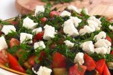 Вкусный и легкий салат из баклажанов