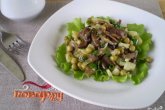 Салат с горошком и грибами