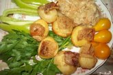 Картофель в духовке с салом