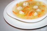 Суп с рыбными фрикадельками