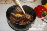Утка по-китайски с лапшой и овощами
