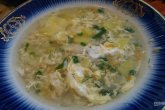 Суп из хека с рисом и яйцом