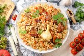 Плов из свинины в казане