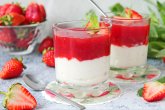 Диетический десерт из клубники
