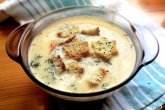 Суп из шампиньонов с сыром