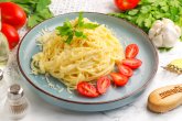 Спагетти с сыром и сливками