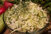Салат из свежей белокочанной капусты