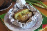 Картофель с брынзой запеченный