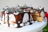 Ванильный бисквитный торт
