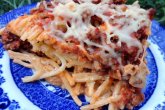 Спагетти с фаршем и сыром