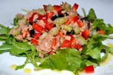 Салат с тунцом консервированным без майонеза