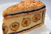 Банановый торт из готовых коржей