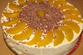 Персиковый торт с маскарпоне